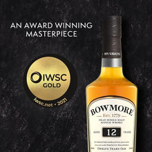 Load image into gallery viewer Bowmore 12 Years Old Single Malt Whisky 瓶裝 700ml