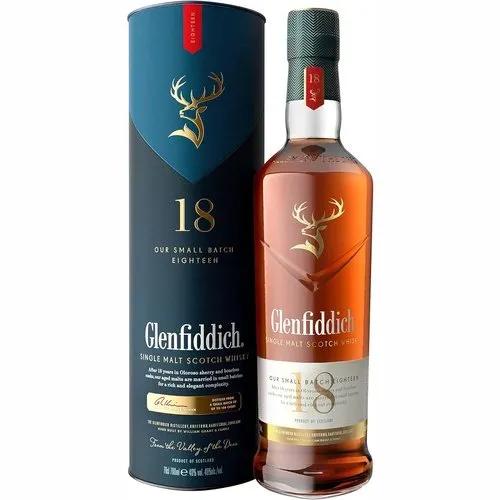 Glenfiddich 18 Year Old Single Malt Scotch Whisky 盒裝 700ml 格蘭菲迪18年